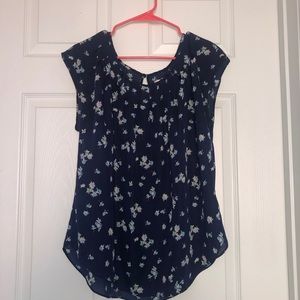 LC Lauren Conrad Floral Blouse